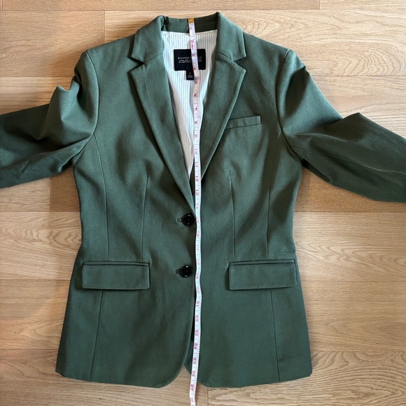 Banana Republic Long and Lean Blazer Size 2 Green - Picture 7 of 7